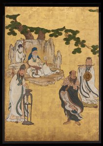 Immortali taoisti, c.1647 da Kano Sansetsu